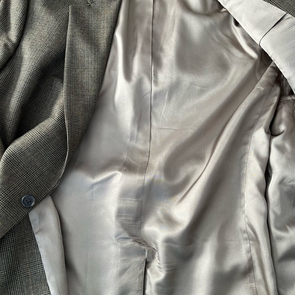 Brown Wool Blend Single-Breasted Blazer - Picture 9 of 14